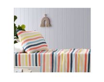 Seaside Printed Microfibre Sheet Sets by Happy Kids Single