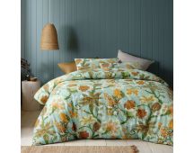 Kienze Washed Cotton Printed Quilt Cover Set by Accessorize Queen