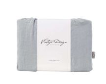 Dove Grey Linen Sheet Sets by Vintage Design Homeware King