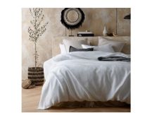 Hemp White Quilt Cover by Vintage Design Homeware Queen