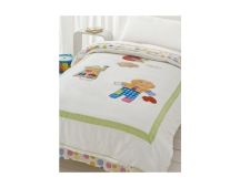 Gingerbread Man Applique Quilt Cover Sets by Happy Kids Single