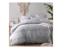 Betty Silver Quilt Cover by Vintage Design Homeware Single