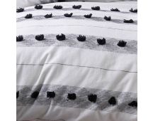 Serapian Black White Quilt Cover by Vintage Design Homeware King