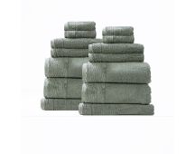 Aireys 650 GSM Zero Twist 14 Piece Agave Bath Towel by Renee Taylor