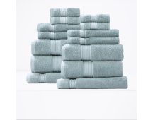 Brentwood 650 GSM Low Twist 14 Piece Gray Mist Bath Sheet by Renee Taylor