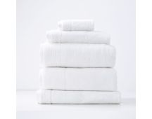 Aireys 650 GSM Zero Twist 5 Piece Bath Snow Towel by Renee Taylor