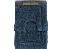 2 Piece 2200 GSM Tufted Blue Mirage Bath Mat Set by Renee Taylor