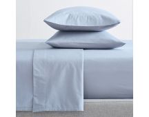 300 Thread Count 100 % Organic Cotton Baby Blue Sheet Sets by Renee Taylor Single