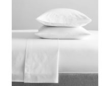 300 Thread Count 100 % Organic Cotton White Sheet Sets by Renee Taylor King Single