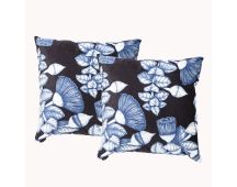 Bush Land Twin Pack Poly Velvet Printed Cushion by Renee Taylor