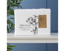 Bamboo Cotton 500 Thread Count White Sheet Sets by Park Avenue Mega King