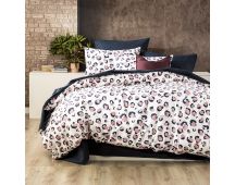 175 GSM Egyptian cotton Flannelette Snow Leopard Double Quilt Cover Set by Park Avenue