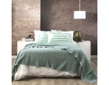 Lexico Cotton Waffle Sage Blankets by Renee Taylor Single/Double