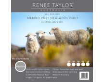 350 GSM Bed Australian Pure Merino Wool Quilt by Renee Taylor Single