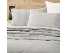 Castlerock Chambray Washed Cotton Quilt Cover Set by Renee Taylor Queen