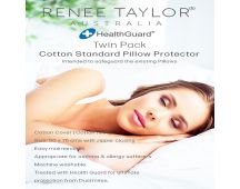 Twin Pack All Cotton Standard Pillow Protector by Renee Taylor