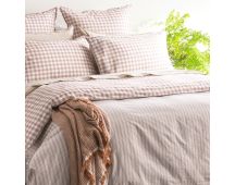 Alison Yarn Dyed Cotton Reversible Clay European Pillowcase by Renee Taylor