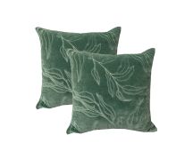 Sophie Juniper Twin Pack Cotton Cushion Polyester Filled by Cloud Linen