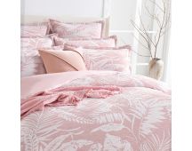 Palm Tree Jacquard Clay Quilt Cover Set by Renee Taylor King