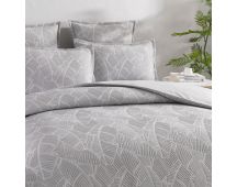 Bengali Jacquard Silver Quilt Cover Set by Renee Taylor Super King