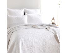 Asher Jacquard Coverlet White Set by Renee Taylor Single/Double