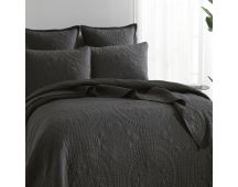 Asher Jacquard Coverlet Grey Set by Renee Taylor Single/Double