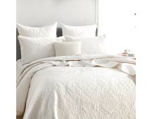 Berlin Jacquard Stone Coverlet Set by Renee Taylor Queen/King