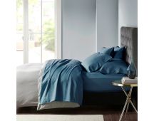 600 TC Egyptian Cotton Sateen Indigo Sheet Set Deep King by Park Avenue