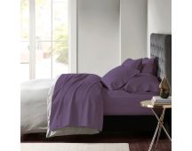 600 TC Egyptian Cotton Sateen Plum Sheet Set Deep Queen by Park Avenue