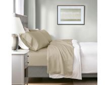 700 TC Tencel Lyocell Fibre & Cotton Bone Deep Queen Sheet Set by Renee Taylor