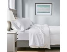 700 TC Tencel Lyocell Fibre & Cotton White King Single Sheet Set by Renee Taylor