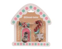 Bread and Butter Cookie Cutter - House, Snowman, Snowflake, Candy Cane - 4 Pk