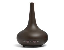 Essential Oil Diffuser Ultrasonic Humidifier Aromatherapy LED Light 200ML 3 Oils - Dark Wood Grain