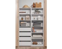 GENEVA THREE SHELF/FOUR DRAWER BUILT IN WARDROBE - CLASSIC