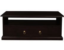 Tasmania 2 Drawer Coffee Table - Chocolate