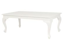 Queen Anne Coffee Table 120 x 70 cm - White