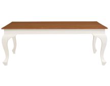 Queen Anne Coffee Table 120 x 70 cm - White Caramel