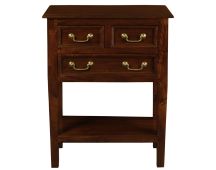 Tasmania 3 Drawer Sofa Table - Mahogany