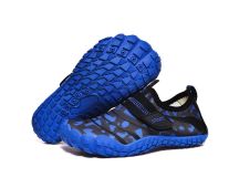 Kids Water Shoes Barefoot Quick Dry Aqua Sports Shoes Boys Girls (Pattern Printed) - Blue Size Bigkid US4 = EU36