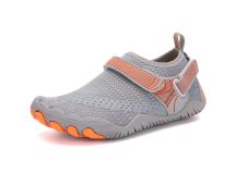 Kids Water Shoes Barefoot Quick Dry Aqua Sports Shoes Boys Girls - Grey Size Bigkid US2=EU32