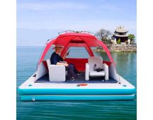 Inflatable Floating Fishing Dock Platform For Adults And Children - Plus Version