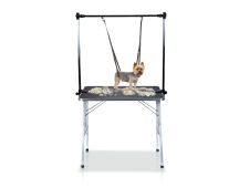 Floofi Pet Grooming Table 90cm Double Pole (Black)