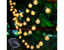 NOVEDEN 100 Light Bulb Solar String Light (Warm Light)