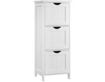 VASAGLE Floor Cabinet with 3 Drawers White