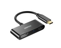 CHOETECH HUB-M03 USB-C To HDMI Adapter(4K@60hz) with 60W PD Charging Port