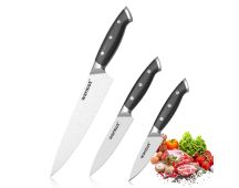 Warmot 3-Piece High Carbon Stainless Steel Ultra Chef Knife Set with Gift Box (317-3)