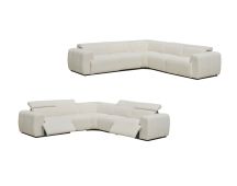 Cleo Boucle Electric Modular Lounge - Cream