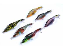 6x 9.5cm Vib Bait Fishing Lure Lures Hook Tackle Saltwater