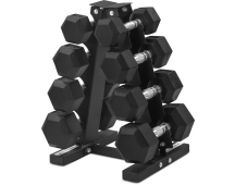 CORTEX Hex Dumbbell 56kg Set with Stand (4, 6, 8, 10kg Pairs)