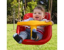 Lifespan Kids Baby Seat - Red & Yellow (Short Rope, 54cm)